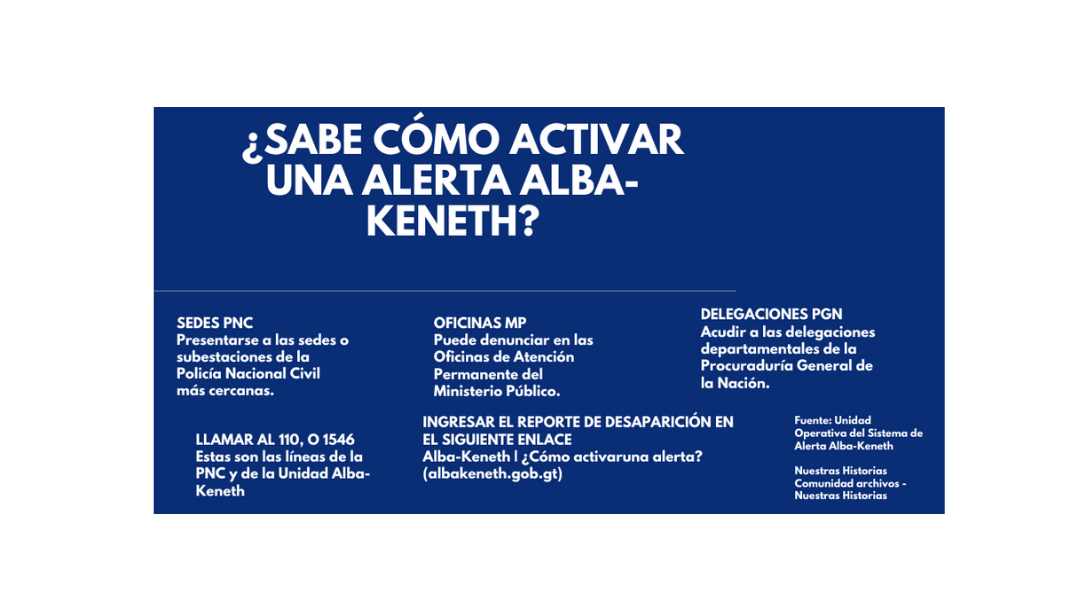 ¿Sabe cómo activar una alerta Alba-Keneth?